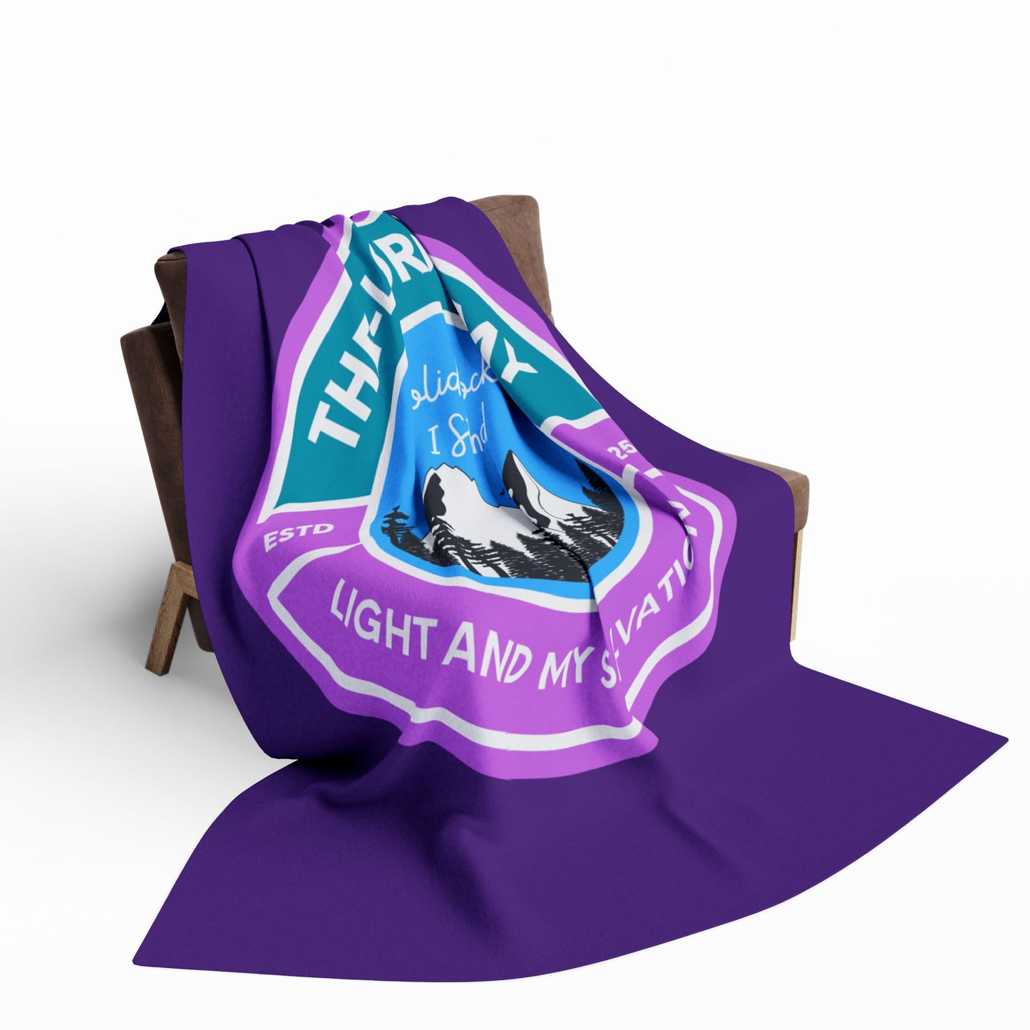 The Lord is my Light and my Salvation Fleece Blanket