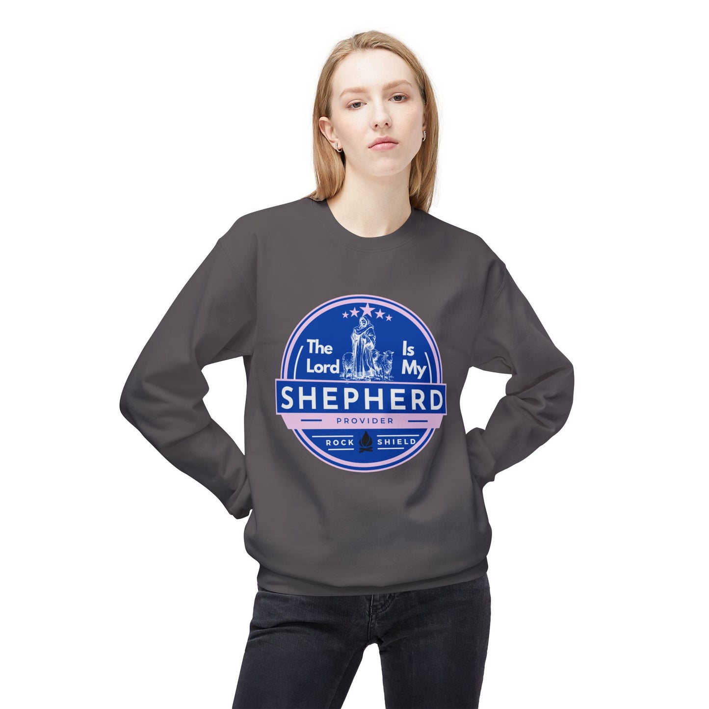 The Lord is my Shepherd, Bible Verse - Religious Sweatshirt, Christian Apparel
