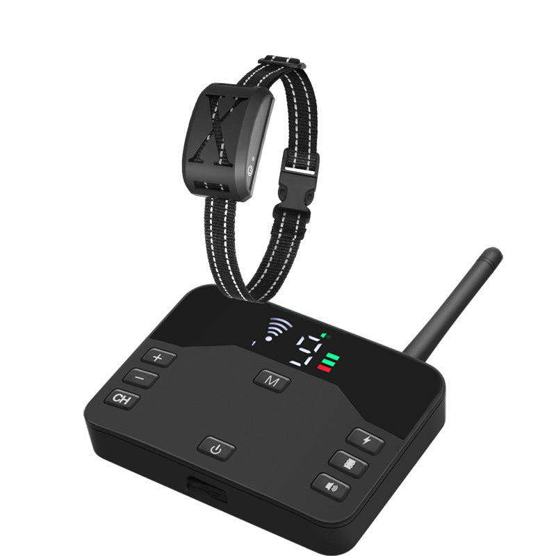 Outdoor Fence Remote Control Dog Trainer Electric Shock Collar Stop Barking