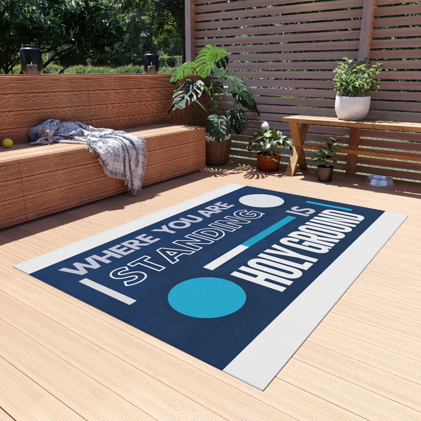 Where You Are Standing Is Holy Ground Design Rug