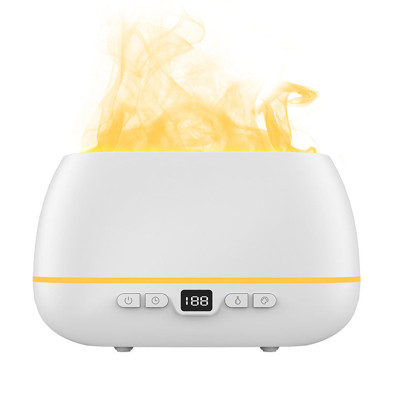 Home Decor - Heavy Fog Flame Humidifier Aroma Diffuser USB Flame Ambience Light