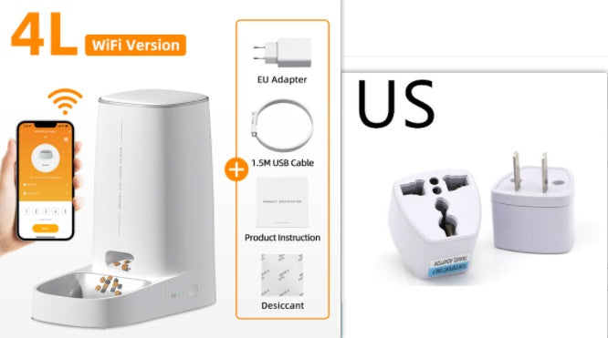 4L Automatic Pet Feeder Cat & Dog Food Dispenser Accessorie