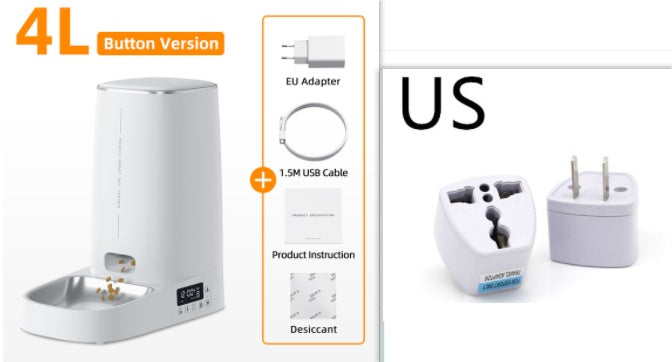 4L Automatic Pet Feeder Cat & Dog Food Dispenser Accessorie