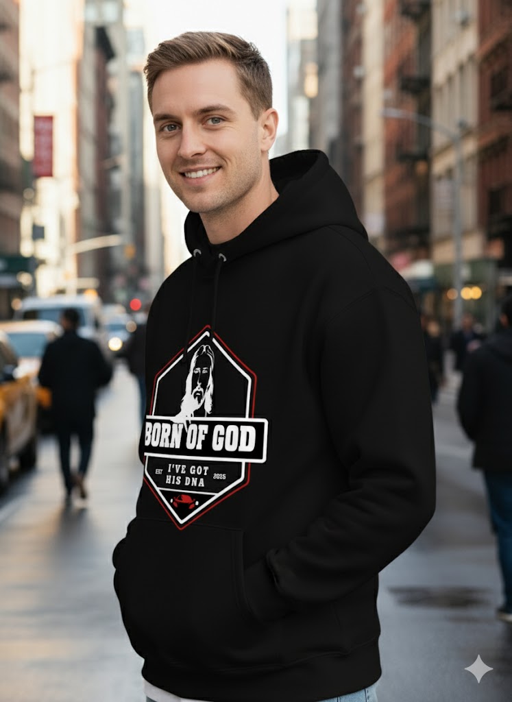 Born of God Unisex Lightweight Hooded Sweatshirt