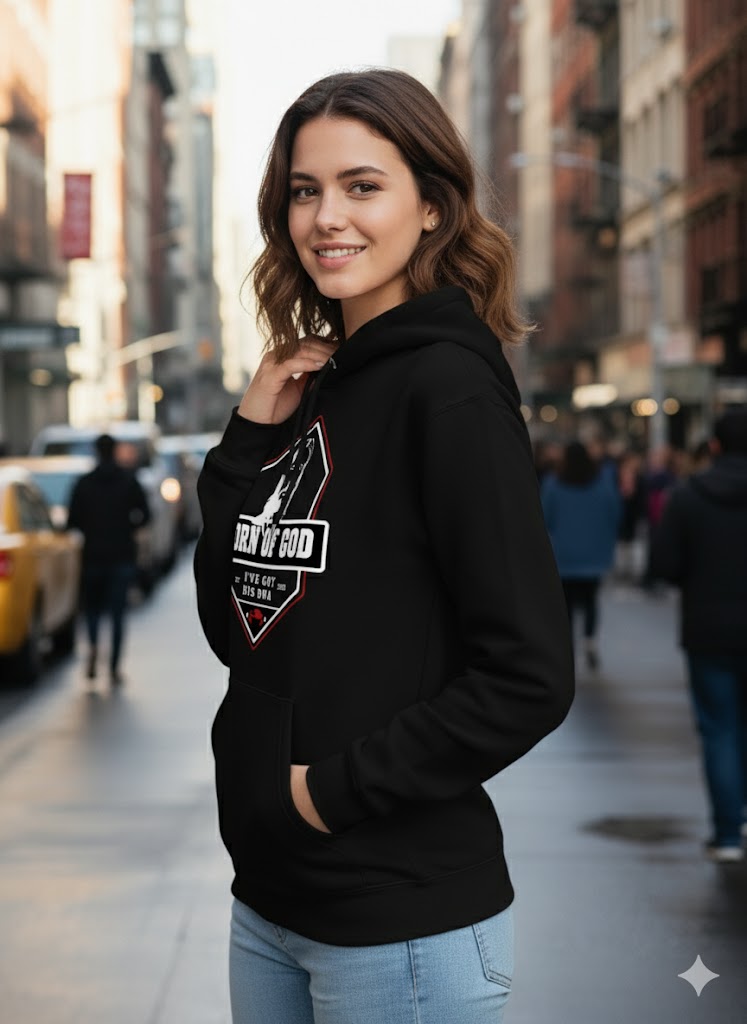 Born of God Unisex Lightweight Hooded Sweatshirt